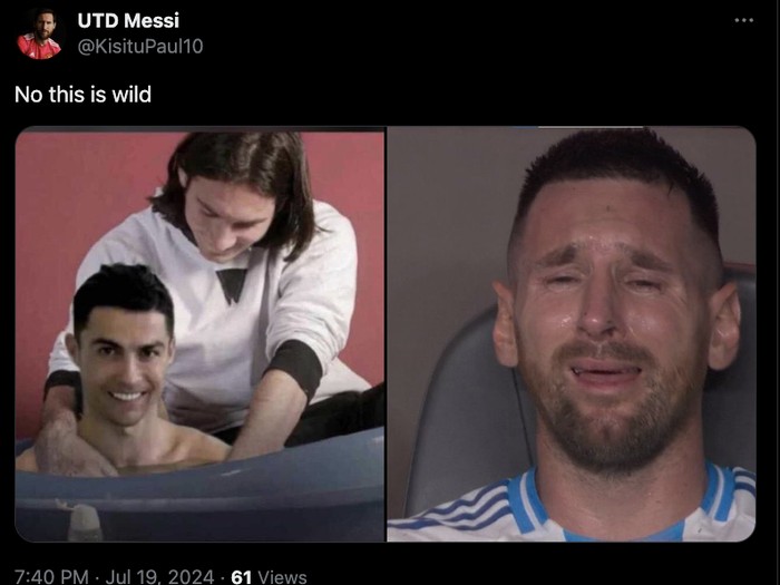 Meme Messi Mandikan Bayi
