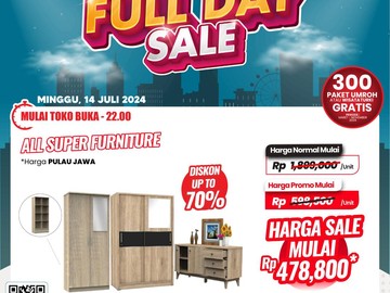 Beli Lemari Harga di Bawah Rp 500 Ribu Cuma di Transmart Full Day Sale