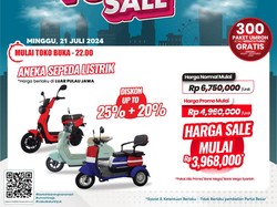 Cari Sepeda Listrik? Besok ke Transmart Full Day Sale, Diskon Rp 2,7 Juta