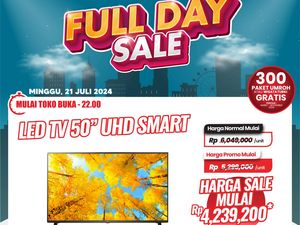 Cuma di Transmart Full Day Sale! Smart TV 65 Inch Diskon Rp 4 Juta
