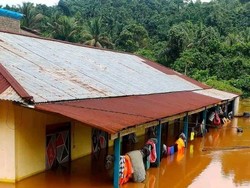 4 Desa di Weda Tengah Halteng Terendam Banjir Imbas Sungai Meluap