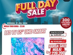 Murah Meriah! TV di Transmart Full Day Sale Diskon Nyaris Rp 4 Jutaan