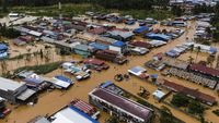 Foto Udara Banjir di Halmahera Tengah