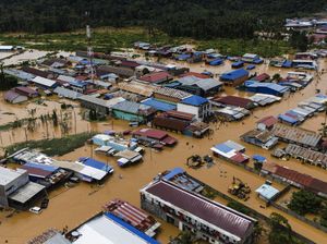 Foto Udara Banjir di Halmahera Tengah