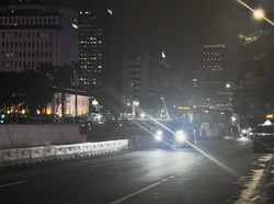 Demo BEM SI Selesai, Jalan Merdeka Barat arah Harmoni Kembali Dibuka