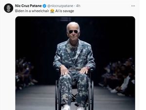 Gaya Donald Trump-Joe Biden Tampil di Catwalk AI Elon Musk