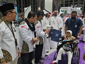 Potret 316 Jemaah Kloter KJT-30 Tutup Fase Pemulangan Haji 2024