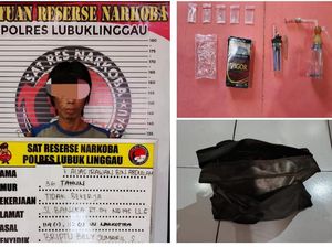 Sering Transaksi Narkoba di Area Masjid Lubuklinggau, Tawon Dibekuk Polisi