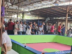 Detik-detik Polisi Gerebek Judi Sabung Ayam di Bekasi, Pelaku Kocar-kacir