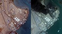 Foto Satelit Sebelum dan Sesudah Depot Bahan Bakar di Yaman Diserang Israel