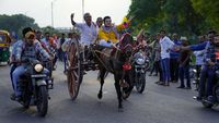 Serunya Lomba Balap Kereta Kuda Tradisional di India
