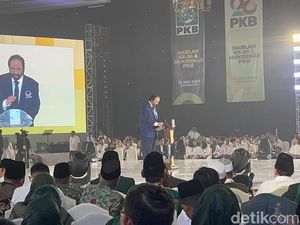 Di Harlah PKB, Surya Paloh Puji Dasco Gerindra The Rising Star