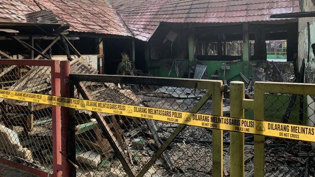 Penampakan SDN Pondok Bambu 01 yang ludes terbakar (Taufiq/detikcom)