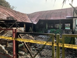 Penampakan SDN Pondok Bambu 01 Jaktim yang Ludes Terbakar