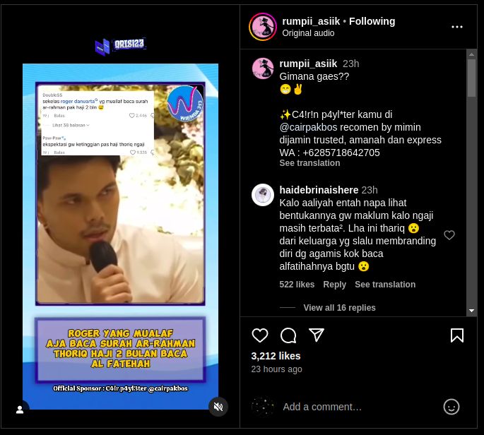 Perbandingan Cara Mengaji Thariq Halilintar dengan Roger Danuarta