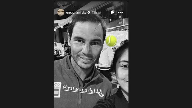 Gregoria Mariska bertemu Rafael Nadal di Olimpiade 2024 Paris.