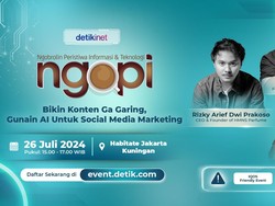 Antusias Belajar Marketing Medsos Pakai AI, Ngopi detikINET Sold Out