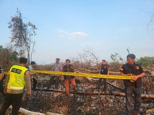 4 Tersangka Pembakaran 1,5 Hektare Lahan di Mura Diamankan Polisi