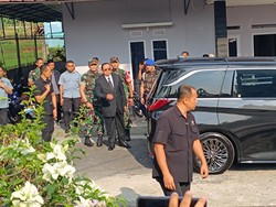 SBY Tiba di Yayasan Al-Ikhlas Cisarua Jelang Pemakaman Hamzah Haz