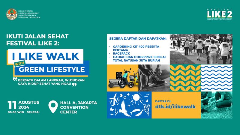 Yuk Ikutan Jalan Sehat 'I LIKE WALK', Ada Hadiah Motor Listrik-Smart Watch!