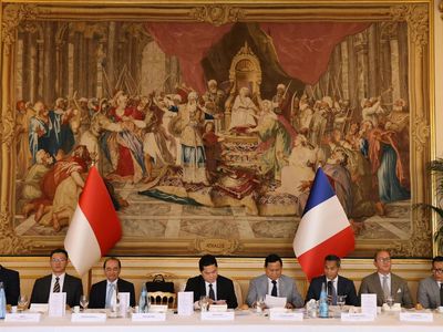 Momen Prabowo Pimpin Pertemuan Bisnis di Prancis