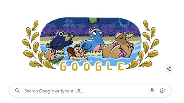 Google Doodle Olimpiade.