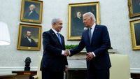 Potret PM Israel Netanyahu Bertemu Biden dan Kamala Harris
