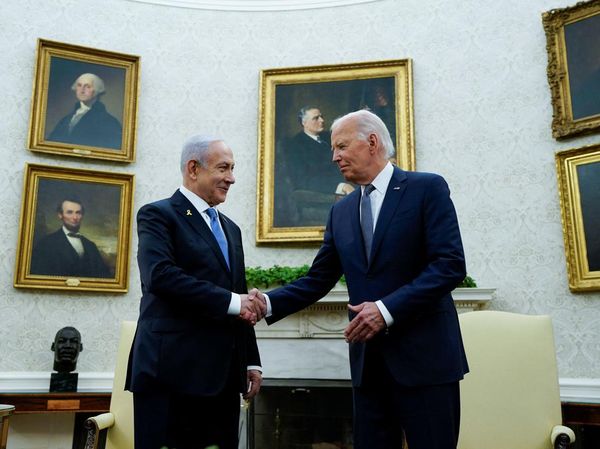 Potret PM Israel Netanyahu Bertemu Biden dan Kamala Harris
