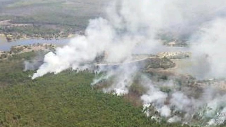 Pemadaman Karhutla di 8 Daerah Sumsel Pakai Jalur Darat-Udara