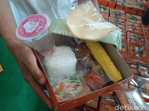 Isi Menu Makan Bergizi Gratis Rp 27.500 yang Dibagikan Zulhas di Semarang