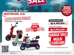 Sepeda Listrik Diskon Rp 2,7 Juta di Transmart Full Day Sale