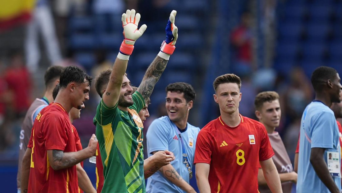 Arnau Termas menegaskan Timnas Spanyol menjalani laga berat di Olimpiade 2024 saat melawan Maroko. (Foto: AP/Rebecca Blackwell)
