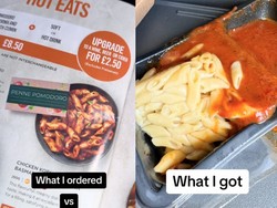 Zonk! Pesan Makanan di Pesawat, Penumpang Ini Kaget Lihat Makanannya