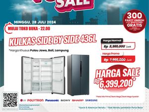 Banjir Promo Transmart, Kulkas 2 Pintu Diskon Rp 2,6 Juta!