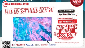 Hemat Banget! Beli TV 65 Inch di Transmart Diskon Sampai Rp 4 Juta