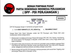 PDIP Beri Surat Tugas Dua Bacabup Jember, Gus Fawait-Hendy Siswanto