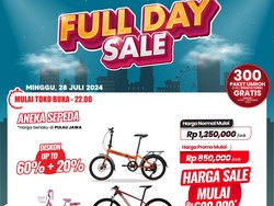 Murah Bener! Sepeda Banting Harga Jadi Rp 600 Ribuan di Transmart Full Day Sale