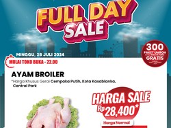 Sikat Bun! Ayam Broiler Diobral Cuma Rp 28 Ribuan di Transmart Full Day Sale