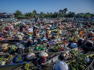 500 Pedagang Kumpul Bareng di Festival Pasar Apung Lok Baintan