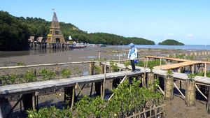 Ada Menara Eiffel di Wisata Mangrove Lampung