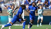 SOUTH BEND, INDIANA - JULY 27: Noni Madueke of Chelsea moves the ball during the Pre-Season Friendly match between Chelsea FC and Celtic at Notre Dame Stadium on July 27, 2024 in South Bend, Indiana. (Photo by Darren Walsh/Chelsea FC via Getty Images)