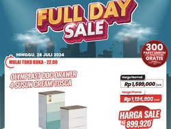 Banjir Diskon! Beli Lemari Susun di Transmart Full Day Sale Cuma Rp 800 Ribuan