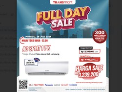 AC Split 1/2 PK Transmart Full Day Sale Diskon Gede-gedean