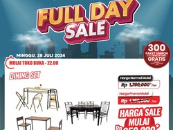 Satu Set Meja Makan di Transmart Full Day Sale Hemat Rp 800 Ribuan!