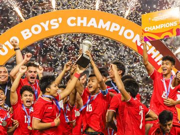 Selebrasi Pemain Timnas Indonesia Rayakan Juara Piala AFF U-19 2024
