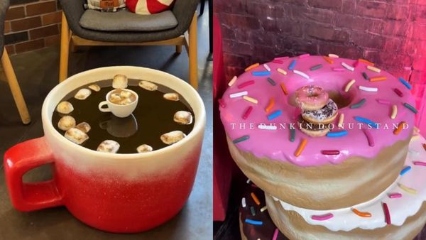 8 Kreasi Meja Bentuk Cokelat Panas hingga Donat yang Keren