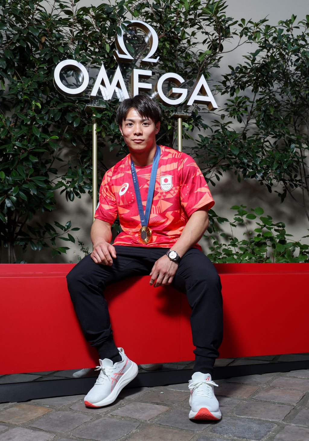 PARIS, FRANCE - JULY 29: Hifumi Abe attends HER TIME at Omega House Paris 2024 on July 29, 2024 in Paris, France. (Photo by Mike Marsland/Getty Images for Omega)