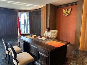 Wujud Interior Kantor Baru Jokowi di IKN, Dihiasi Furniture dari Kayu Wujud Interior Kantor Baru Jokowi di IKN, Dihiasi Furniture dari Kayu