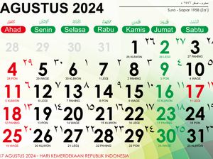 Hari Besar Agustus 2024 Ada Apa Saja? Ini Daftar Peringatan-Tanggal Merahnya Hari Besar Agustus 2024 Ada Apa Saja? Ini Daftar Peringatan-Tanggal Merahnya