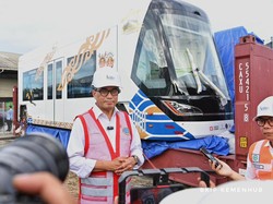 Tiba di Balikpapan, Ini Penampakan Kereta Tanpa Rel buat IKN